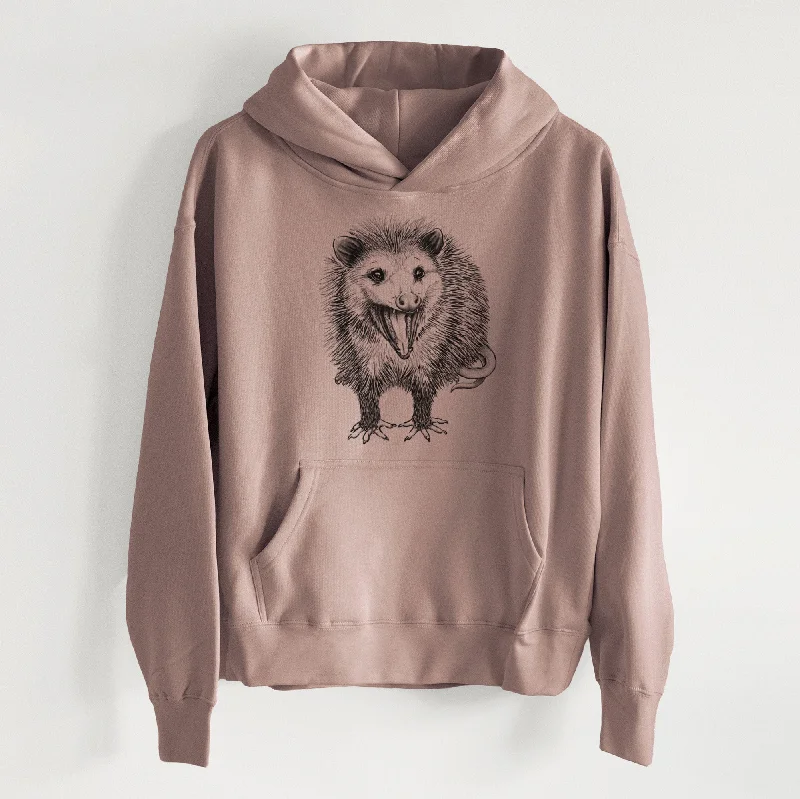 Mega Sale modern sports hoodieCLOSEOUT - Hissing Opossum - Didelphidae - Women's Heavyweight Relaxed Hoodie