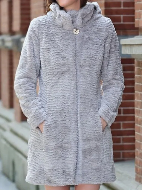 Blowout Deals sporty outerwearCasual Stand Collar Long Sleeve Pockets Outerwear
