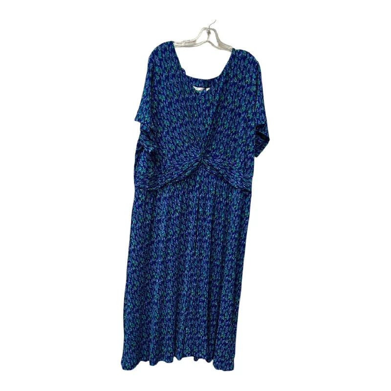 Value Deals flowy maxi dressDress Casual Maxi By Isaac Mizrahi Live Qvc In Blue, Size:3