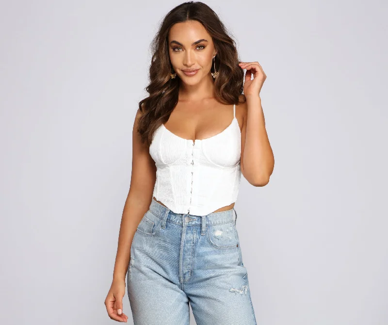 Early Bird Discount Instant Classic Corset Crop Top