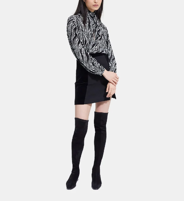 Online Specials Printed Top | Women | Black x White