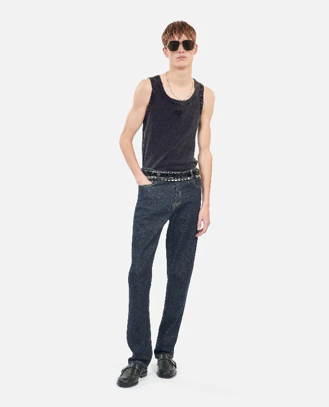 YEAR-End Sale Kooples Heart Tank Top | Men | Black Washed