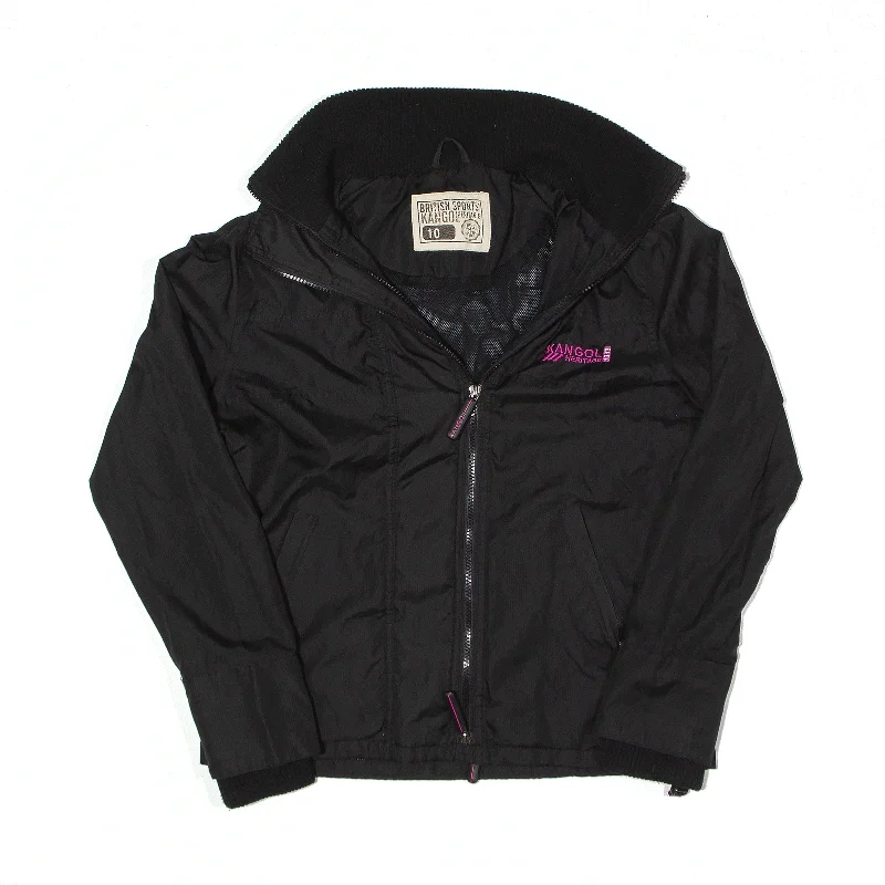 Markdown Madness chic coatKANGOL HERITAGE Jacket Black Shell Womens S
