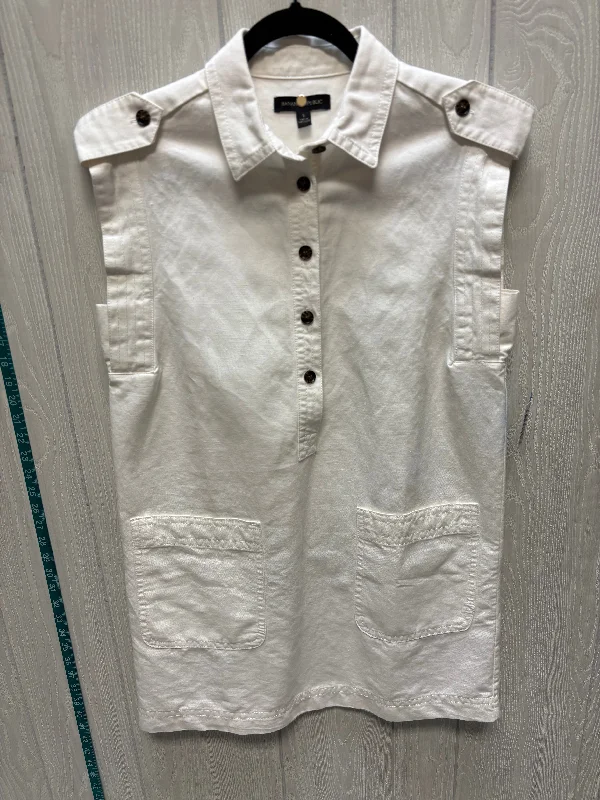 Sale Event vintage-inspired dressDress Casual Short By Banana Republic In Cream Denim, Size: S