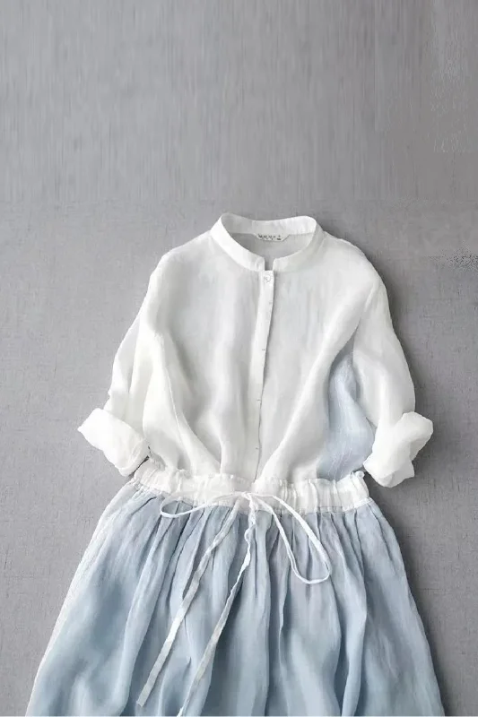 Get It Before It’s Gone Summer Women Set T-shirt Midi Skirt Thin See Through Tops Skirts