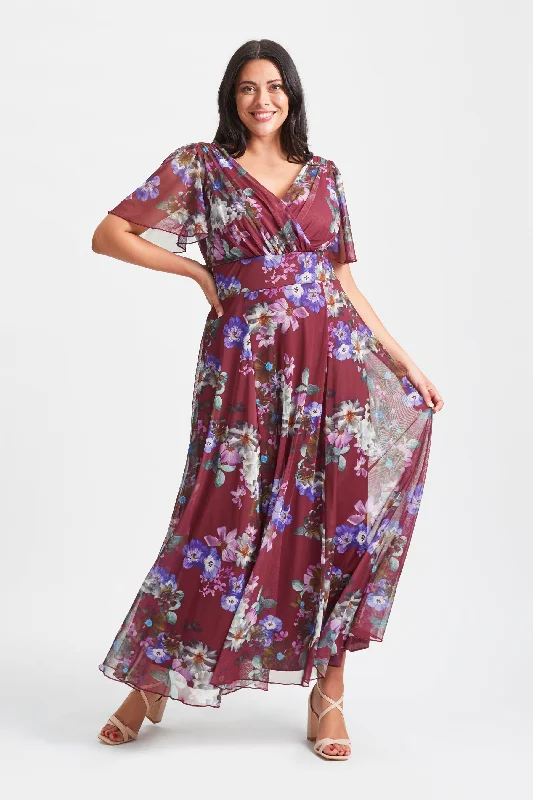 The Best Prices romantic dressIsabelle Claret Multi Float Sleeve Maxi Dress