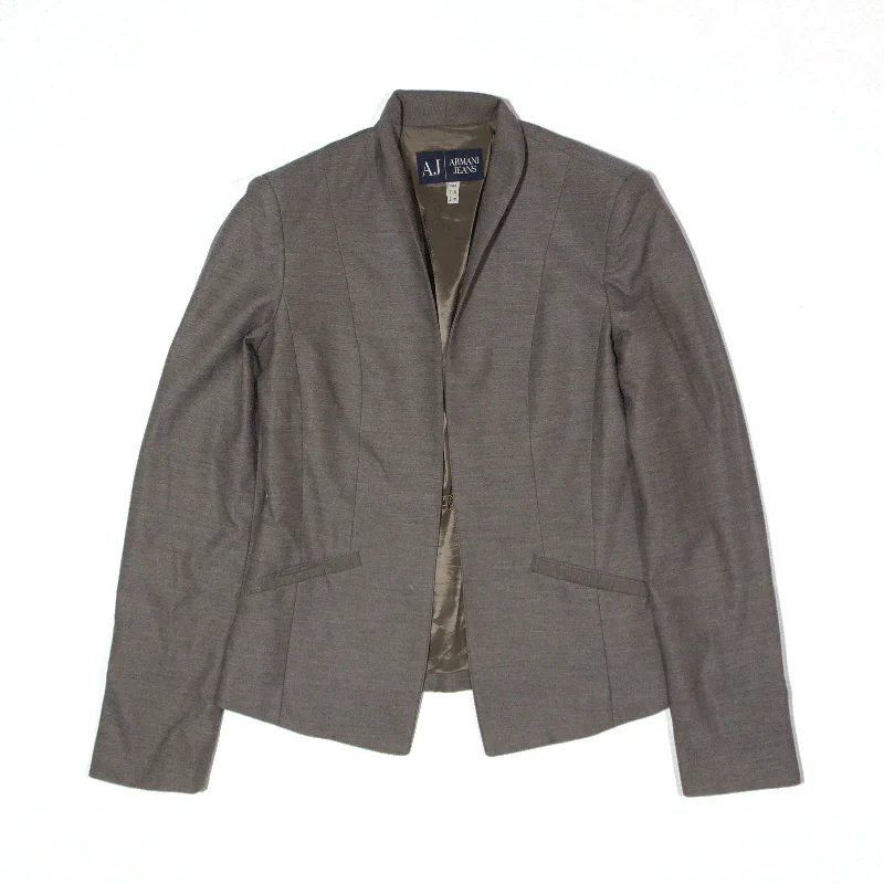 Weekend Deal casual utility jacketARMANI JEANS Jacket Grey Blazer Womens S