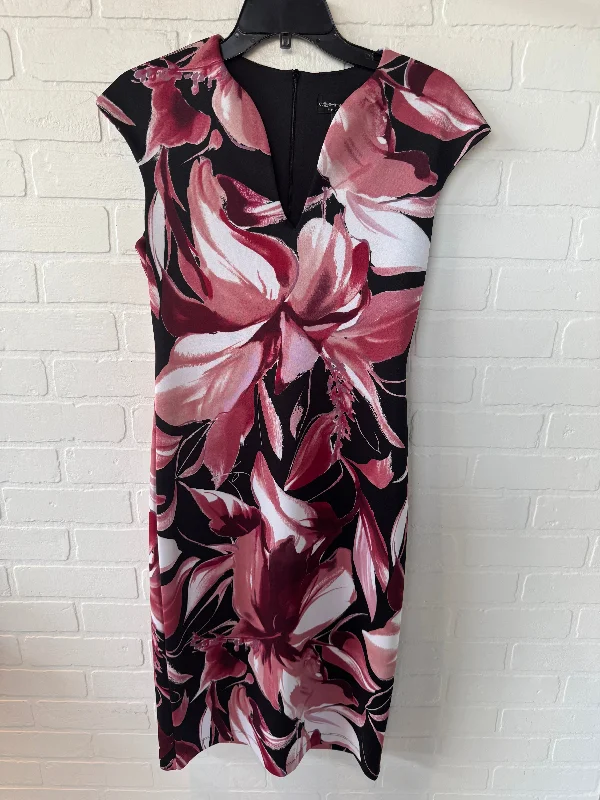 Season Finale Sale sophisticated dressDress Work By Connected Apparel In Black & Pink, Size: S