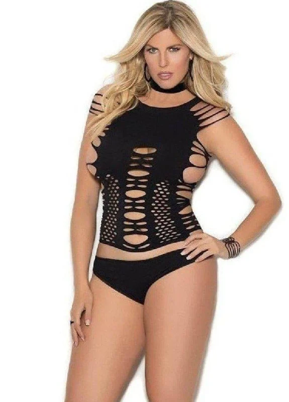 Epic Deals Elegant Moments  EM-1322Q  Cami top with cut out detail