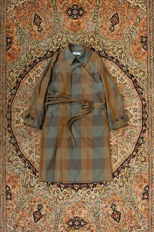 Unmissable Offer padded puffer coatSUGARHILL PLAID BALMACAAN COAT (KHAKI)
