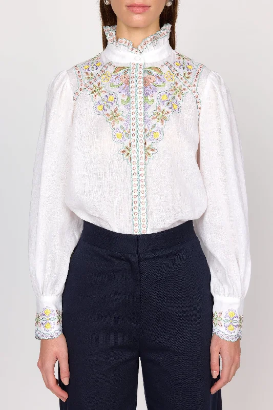 Hot Deal Ciara Top | White Combo