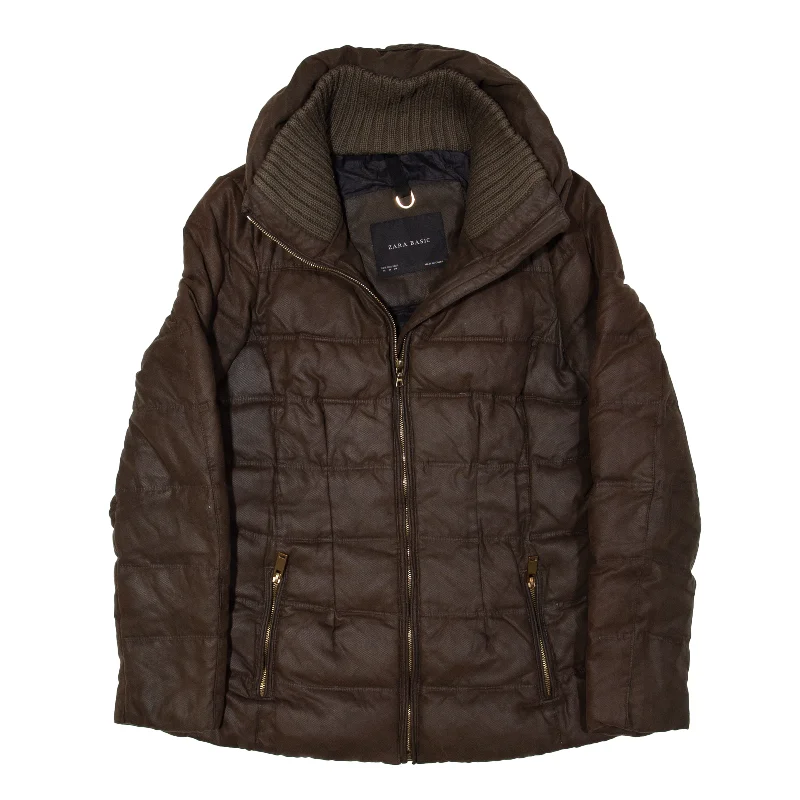 Don't Miss modern outerwearZARA Basic Jacket Brown Womens M