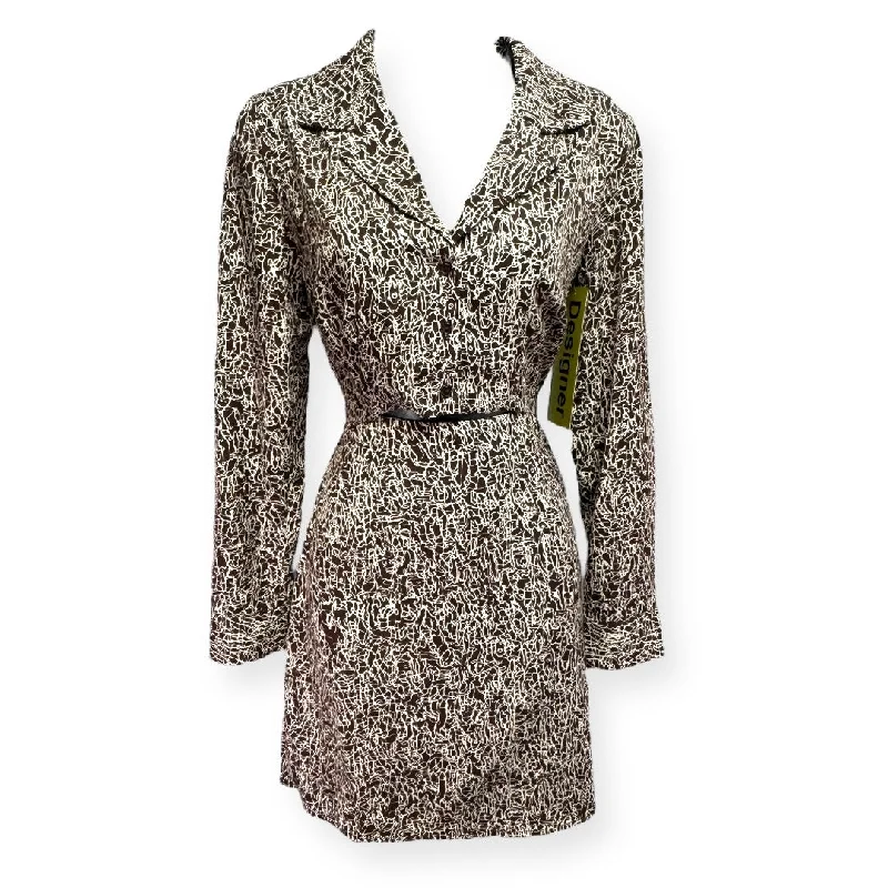 Price Drop casual summer dressBrown & Cream Dress Designer Astr The Label, Size S