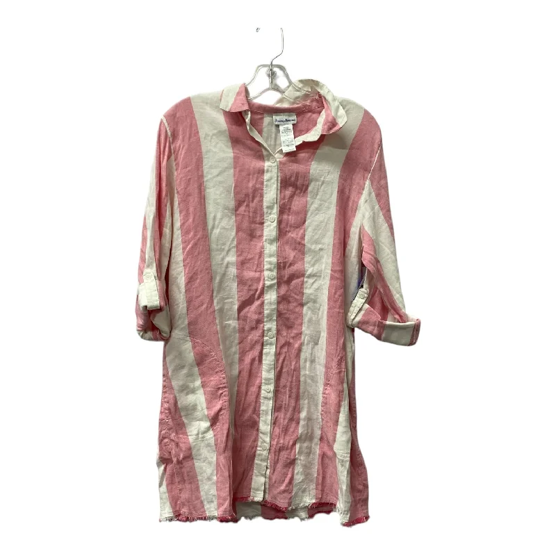 Online Specials comfy dressDress Casual Short By Tommy Bahama In Pink & White, Size:S
