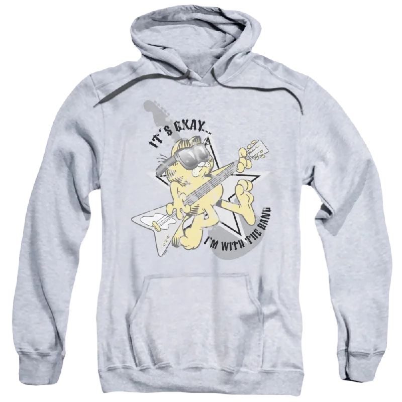 Instant Savings zip-up hoodie for gymGarfield Im With The Band - Pullover Hoodie