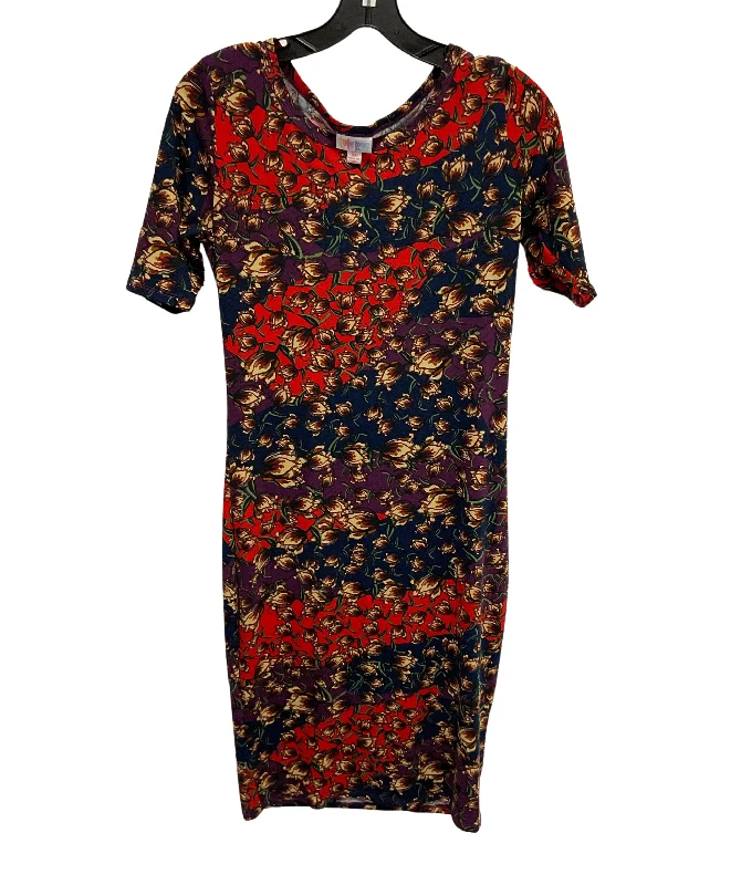 Big Discounts satin dressDress Casual Short By Lularoe In Orange & Purple, Size: Xs
