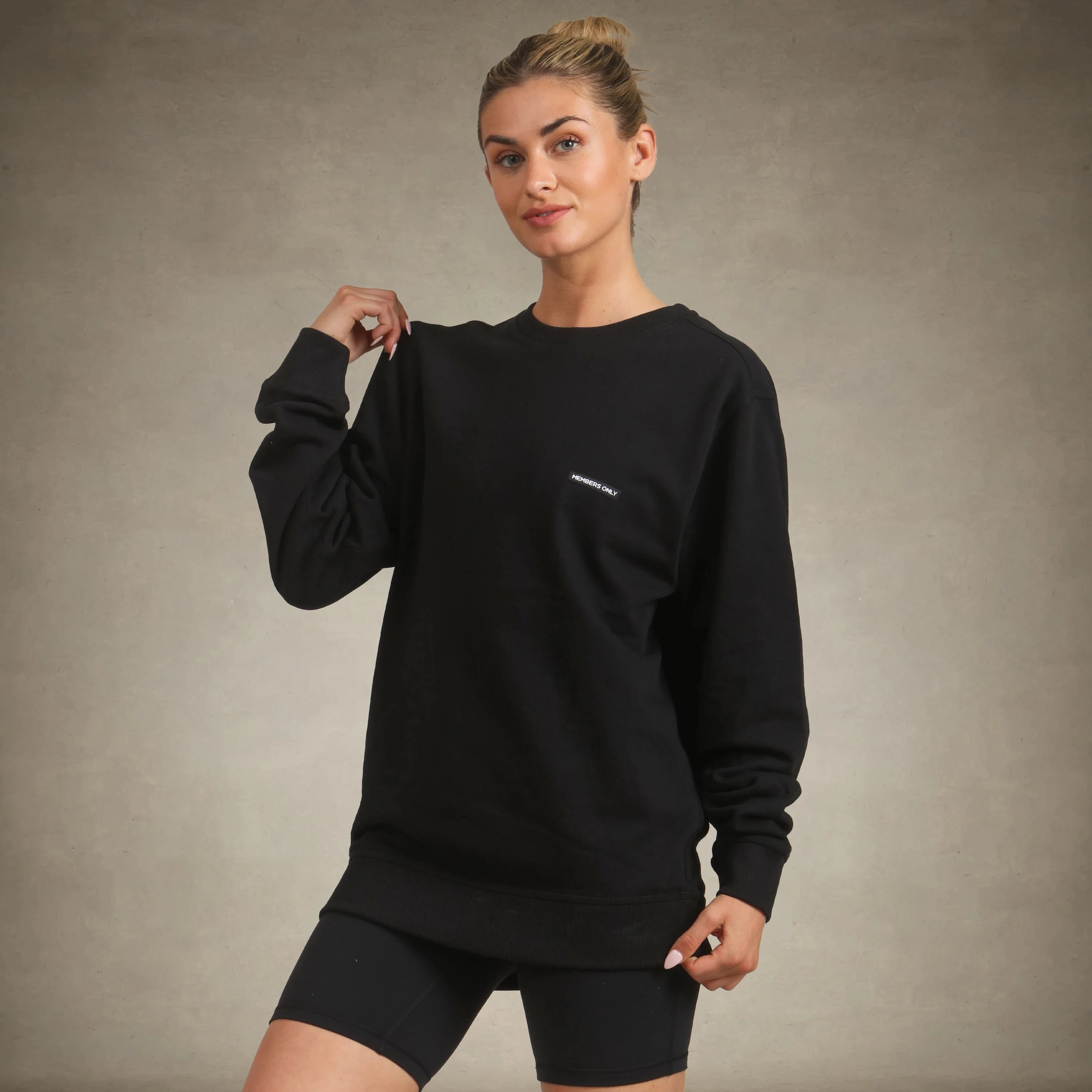 Act Now Women's Preston Crew Neck Oversized Sweatshirt