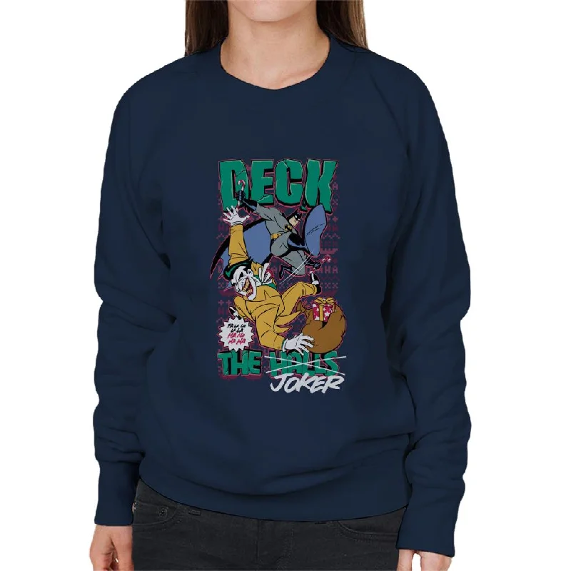 Super Sale eco-friendly sports hoodieBatman Christmas Deck The Joker Women's Sweatshirt