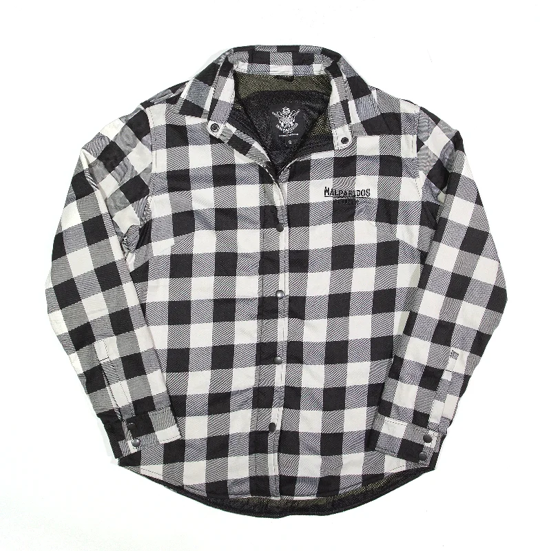 Mega Deal urban casual coatMALPARIDOS Jacket Black Relaxed Check Lumberjack Womens S