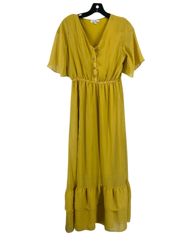 Closeout trendy mini dressDress Casual Maxi By Clothes Mentor In Yellow, Size: S