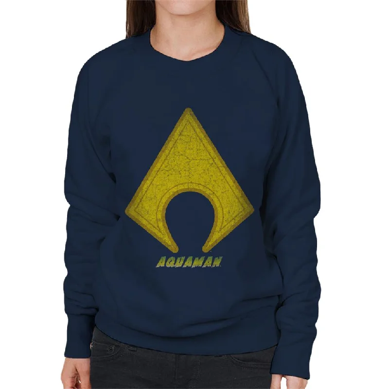Massive Deals oversized gym sweatshirtAquaman Classic Logo Women's Sweatshirt