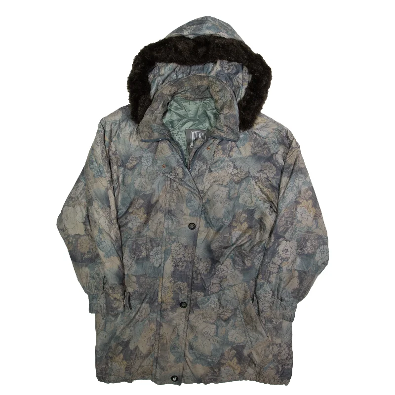 Sale Event casual coatFUCHS & SCHMITT Jacket Green Hooded Floral Parka Womens M
