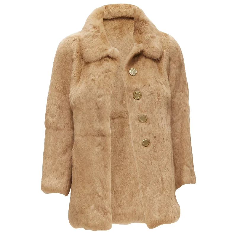 Sale Event APC genuine fur buttons winter coat