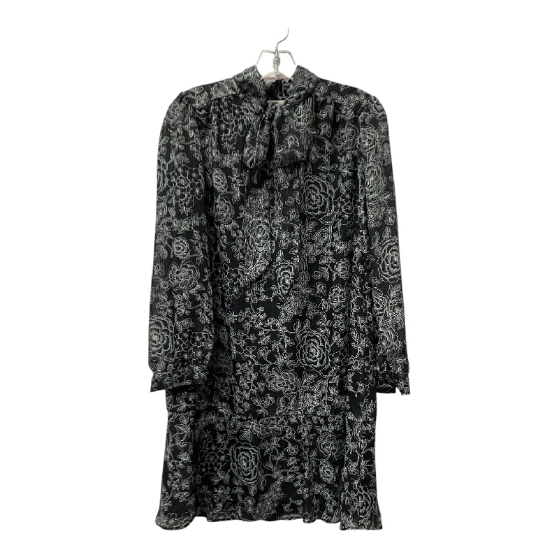 Price Drop Alert long sleeve dressDress Casual Short By Loft In Black & Silver, Size:Lp