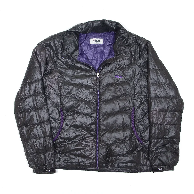 Quick Sale soft shell coatFILA Jacket Black Puffer Womens M
