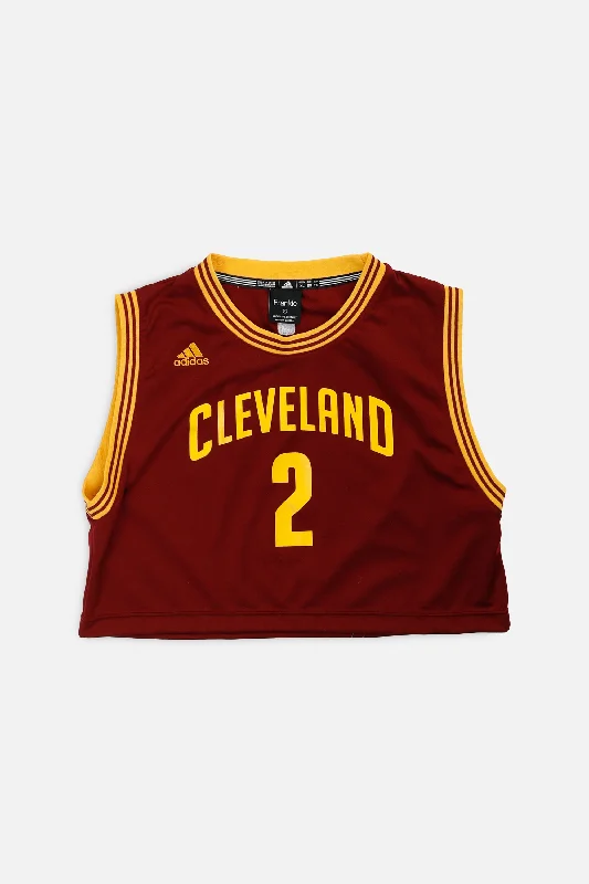 Fantastic Offers high-quality athletic sweatshirtRework Cleveland Cavaliers NBA Crop Jersey - L