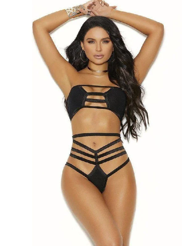 Extra Savings Elegant Moments  EM-12033 Opaque Bralette Top Set