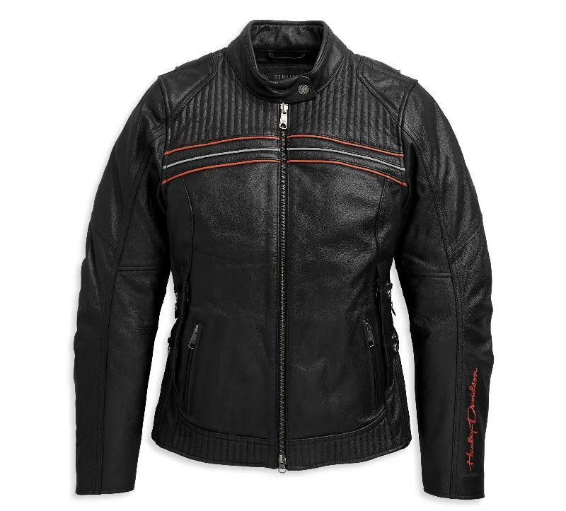 Deep Discounts HARLEY-DAVIDSON I-94 WOMEN'S LEATHER JACKET 97017-21VW