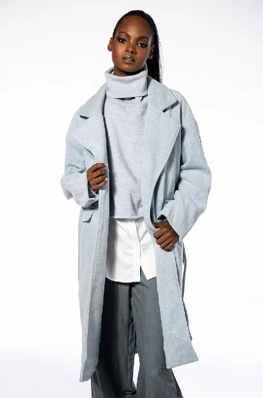 Sneak Peek Sale warm outerwearSAINT REGIS WOOL LIKE TRENCH COAT