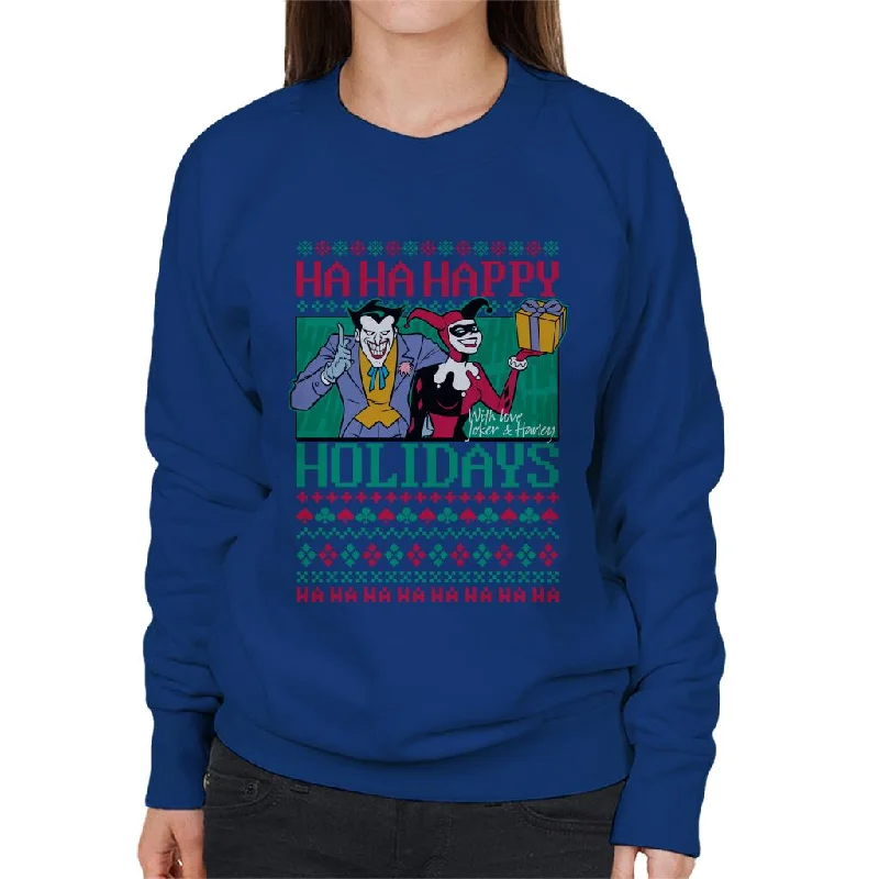 Don't Miss stylish training hoodieBatman Christmas The Joker Haha Happy Holiday Women's Sweatshirt