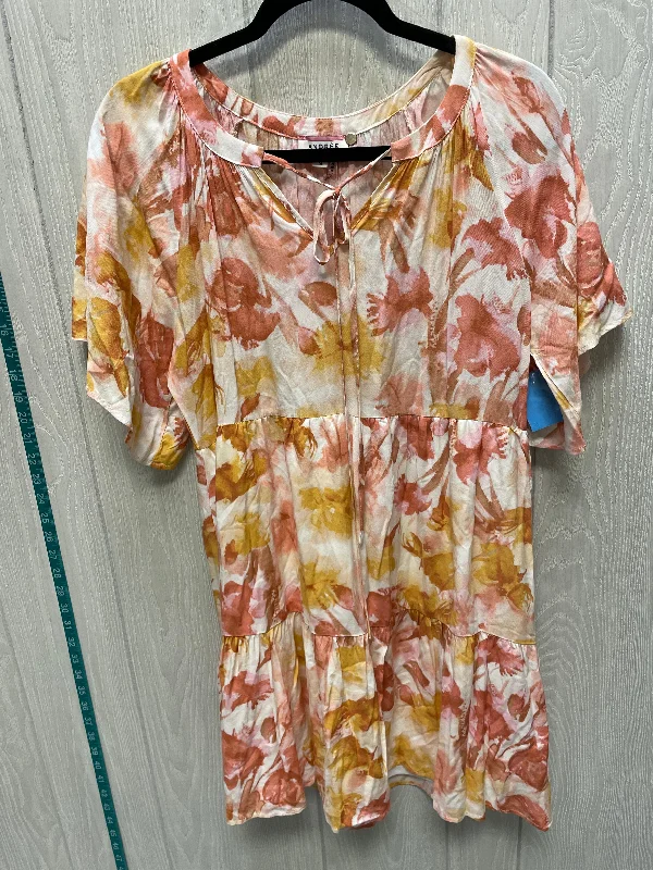 Fantastic Offers sleeveless dressDress Casual Short By Andree By Unit In Floral Print, Size: M