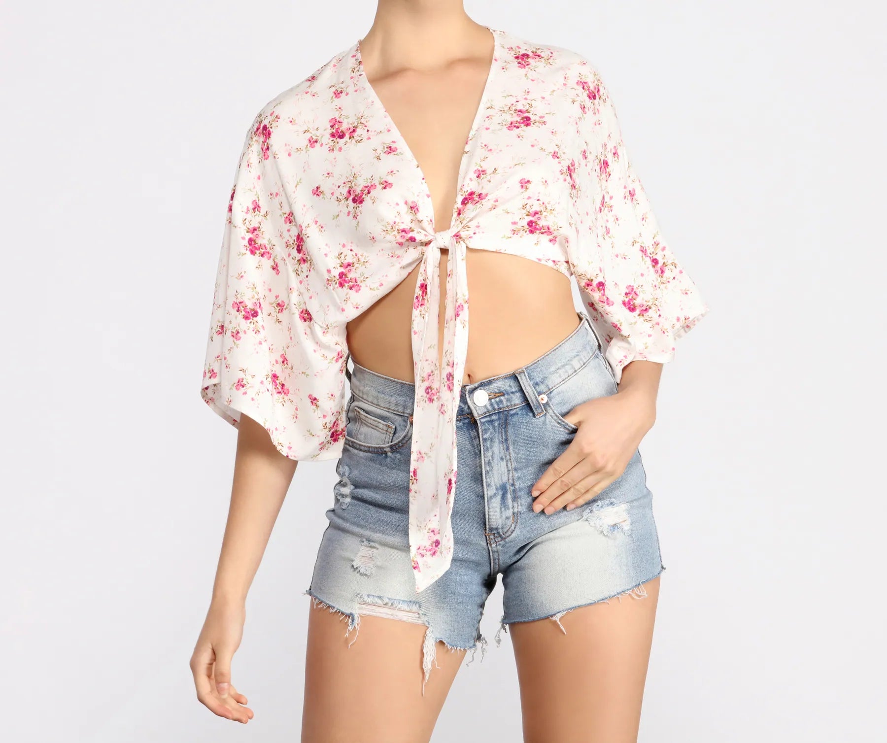 New Arrival Floral Dream Kimono Sleeve Top
