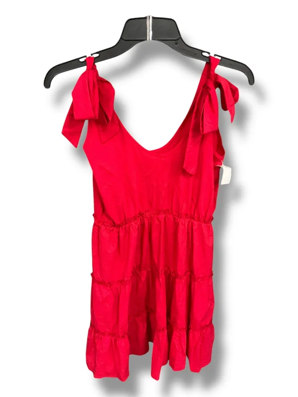 Deal Zone midi dressDress Casual Short By Clothes Mentor In Red, Size: S