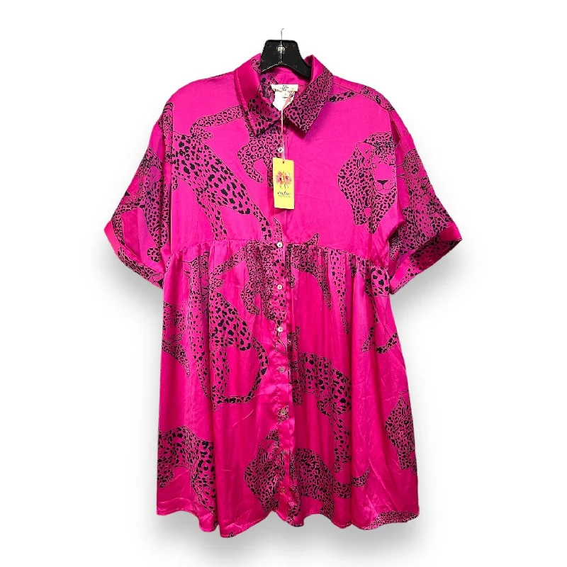 Limited Time Offer classic fit-and-flare dressDress Casual Short By Entro In Pink, Size: S