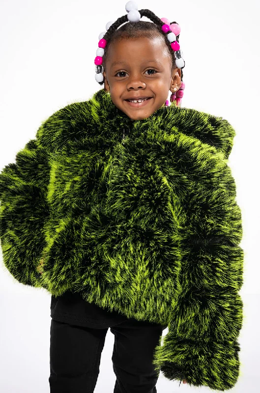 Today Only long-sleeve winter jacketBIANCHI THREE-DEE FAUX FUR KIDS JACKET
