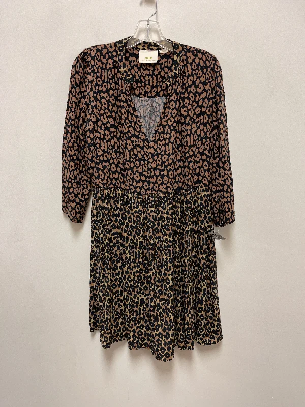 Overstock evening dressDress Casual Short By Maeve In Animal Print, Size: S