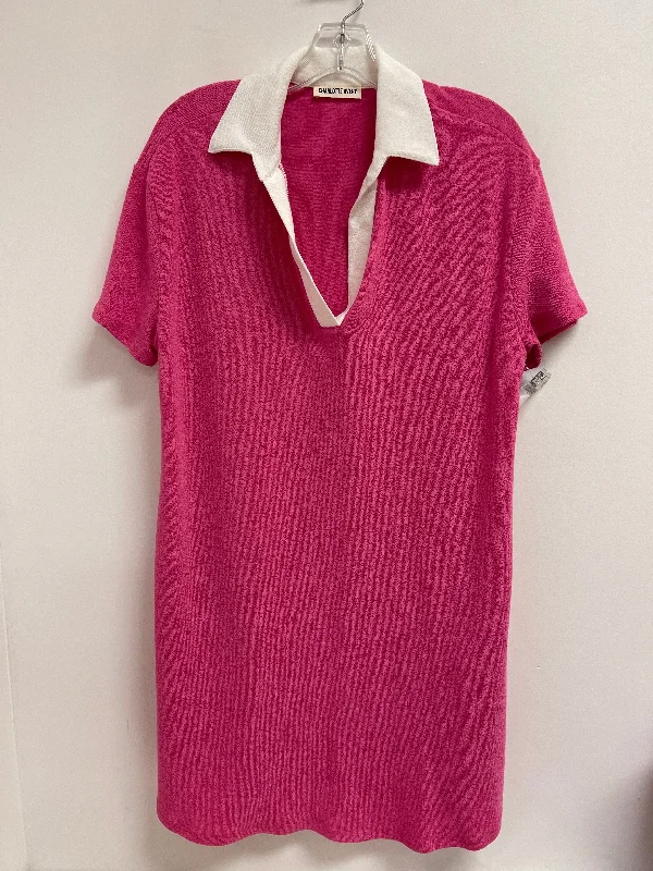 Bargain Blast statement dressDress Casual Midi By Clothes Mentor In Pink, Size: L