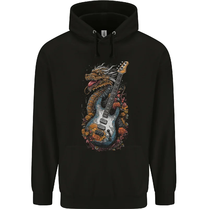 Deal of the Day casual fit hoodieA Dragon and Guitar Rock Music Fantasy Mens 80% Cotton Hoodie Deal of the Day casual fit hoodieA Dragon and Guitar Rock Music Fantasy Mens 80% Cotton Hoodie