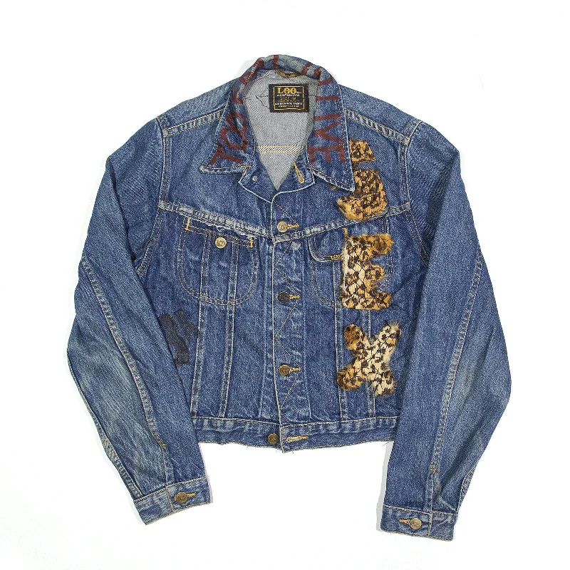 Overstock sleek trench coatLEE Jacket Blue Denim Womens M