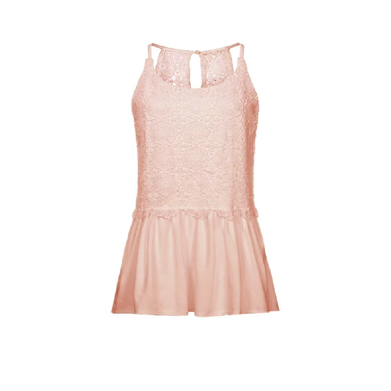 Limited Edition New Women Sexy Backless Sleeveless Lace Tops