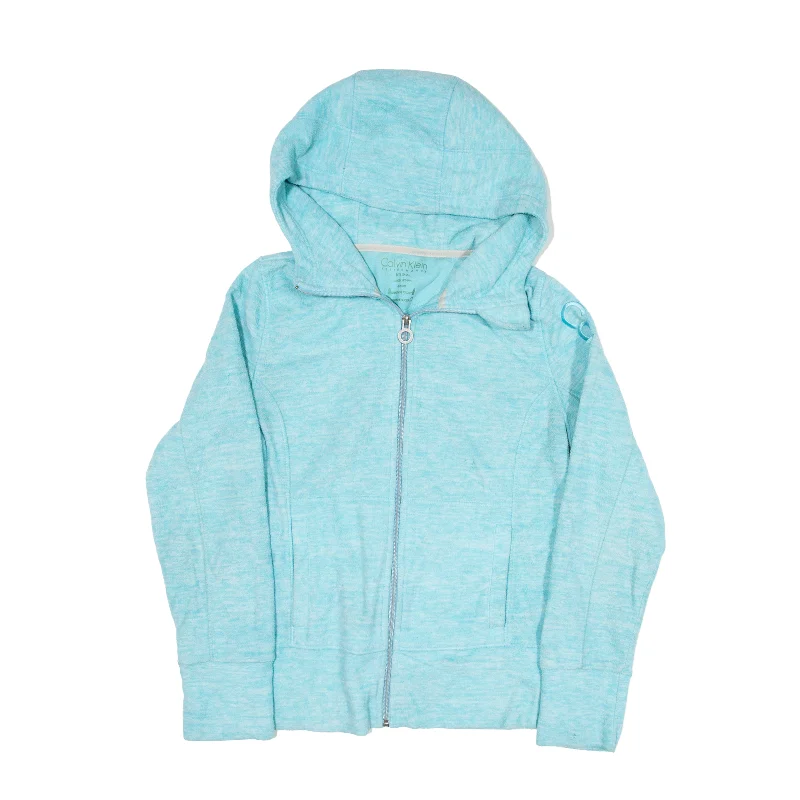 Stock Up and Save soft shell coatCALVIN KLEIN Jacket Blue Hooded Fleece Womens XS