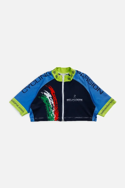 Price Reduction minimalistic workout hoodieRework Crop Cycling Jersey - S