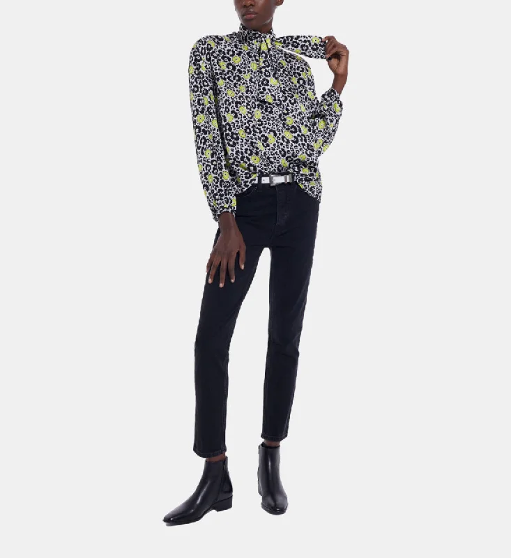 Price Drop Floral Top | Women | Ecru x Yellow