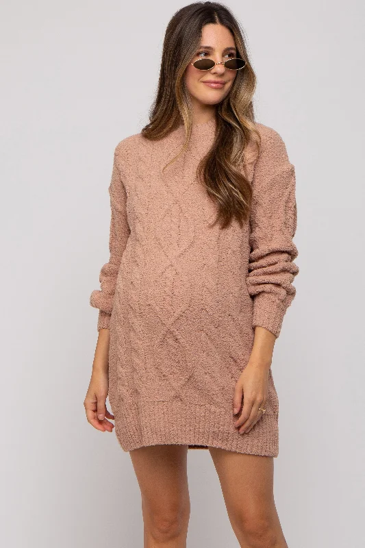 New Markdowns lace dressCamel Soft Knit Maternity Sweater Dress