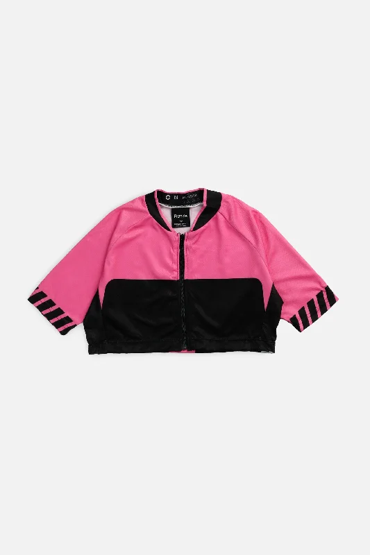 Can't Be Beat pullover workout hoodieRework Micro Crop Cycling Jersey - XS
