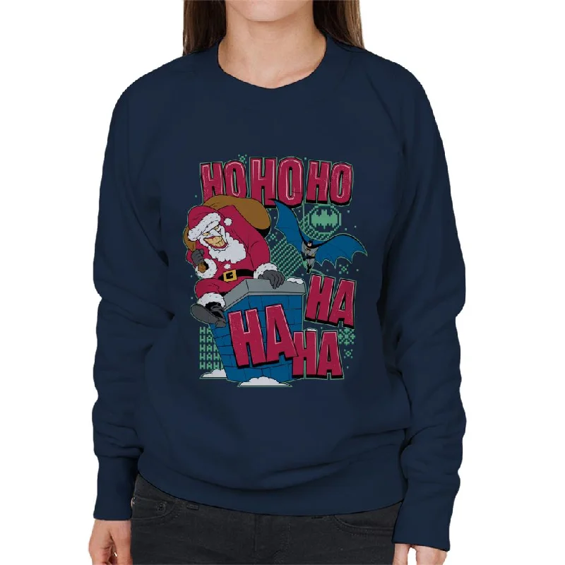 Stock Clearance loose fit athletic hoodieBatman Christmas Joker Ho Ho Ho Ha Ha Ha Women's Sweatshirt